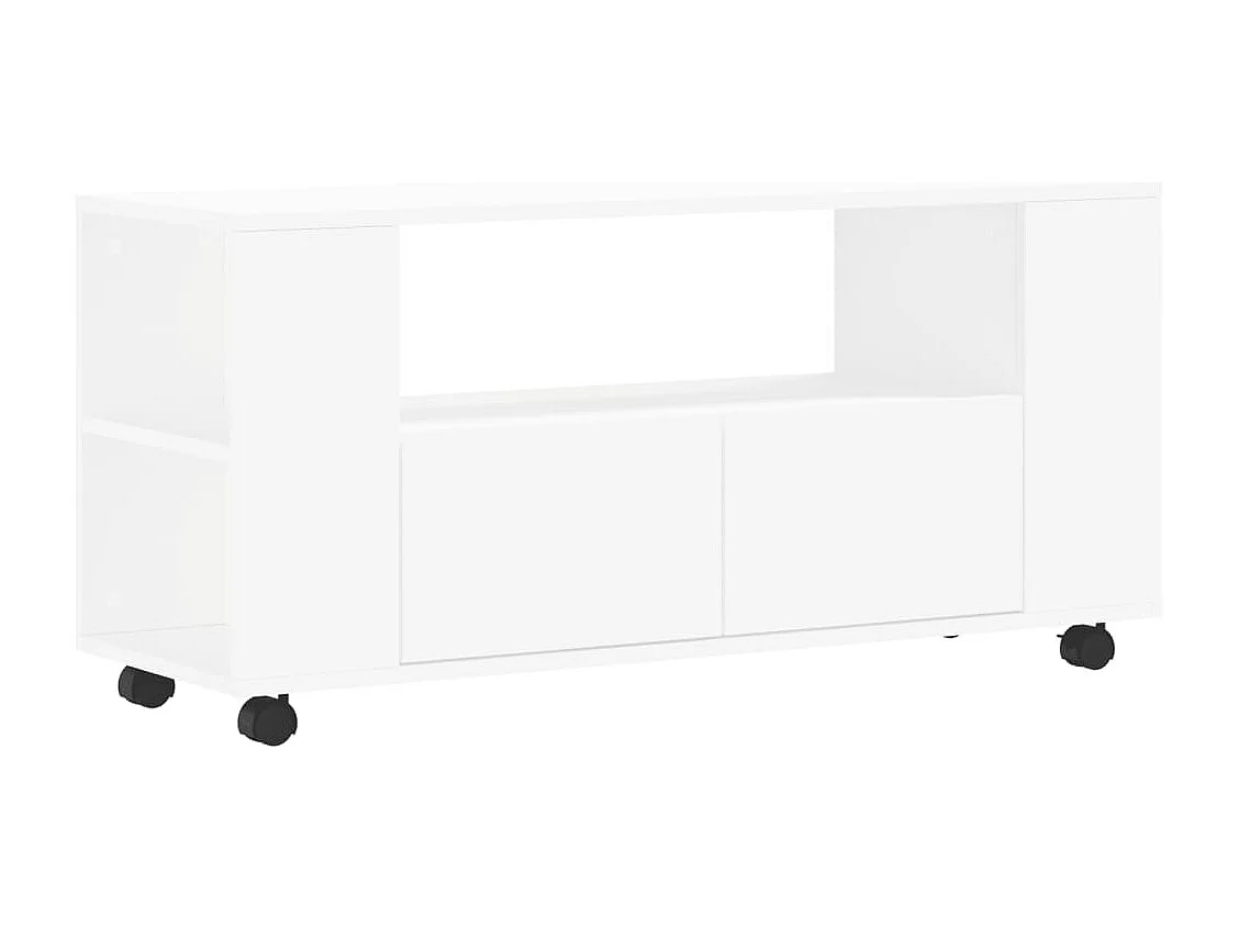 Elli Tv-meubel 102x34,5x43 cm bewerkt hout wit