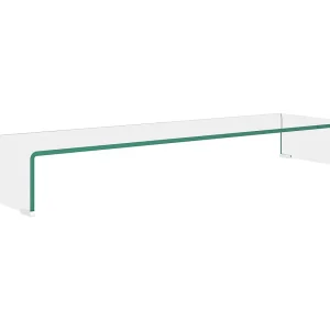 Fall River  TV-meubel/monitorverhoger transparant 100x30x13 cm glas