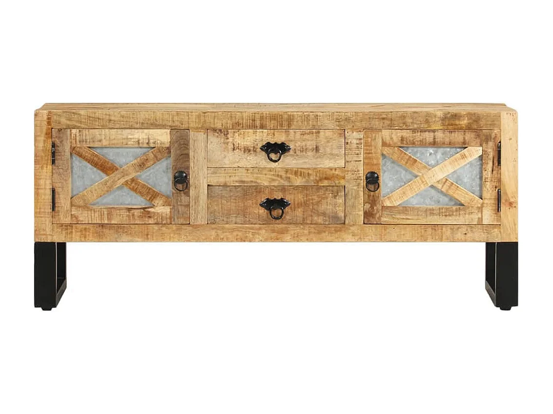 Garden Furniture - Tv-meubel 110x30x45 cm ruw mangohout