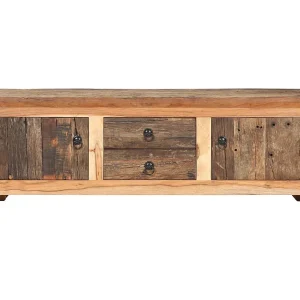 Garden Furniture –  Tv-meubel 120x30x40 cm massief acaciahout en gerecycled hout