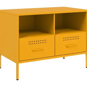 Dundrum Tv-meubel 68x39x50,5 cm staal mosterdgeel Dundrum Tv-meubel 68x39x50,5 cm staal mosterdgeel