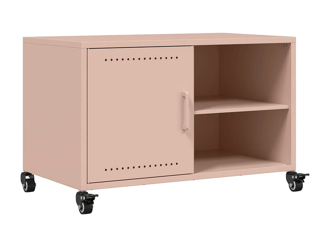 Ellijay Tv-meubel 68x39x43,5 cm staal roze