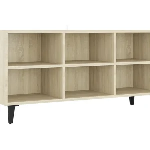 Eadestown  Tv-meubel met metalen poten 103,5x30x50 cm sonoma eikenkleurig
