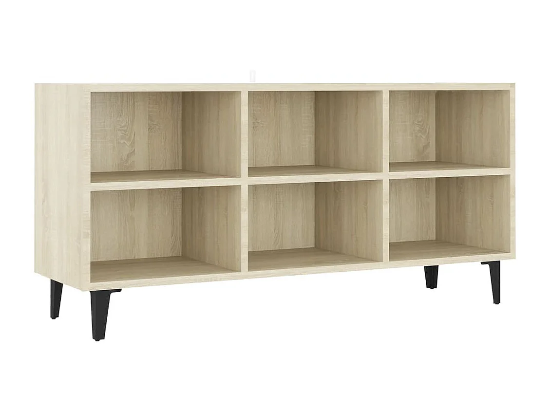 Eadestown Tv-meubel met metalen poten 103,5x30x50 cm sonoma eikenkleurig