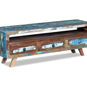 Garden Furniture –  Tv-meubel met 3 lades massief gerecycled hout
