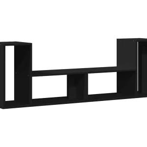 Dunmore Tv-meubelen 2 st 75x30x50 cm bewerkt hout zwart Dunmore Tv-meubelen 2 st 75x30x50 cm bewerkt hout zwart
