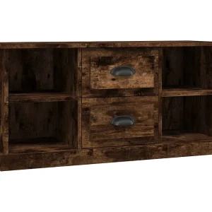 Dralinor Tv-meubel 99,5×35,5×48 cm bewerkt hout gerookt eikenkleurig Dralinor Tv-meubel 99,5×35,5×48 cm bewerkt hout gerookt eikenkleurig