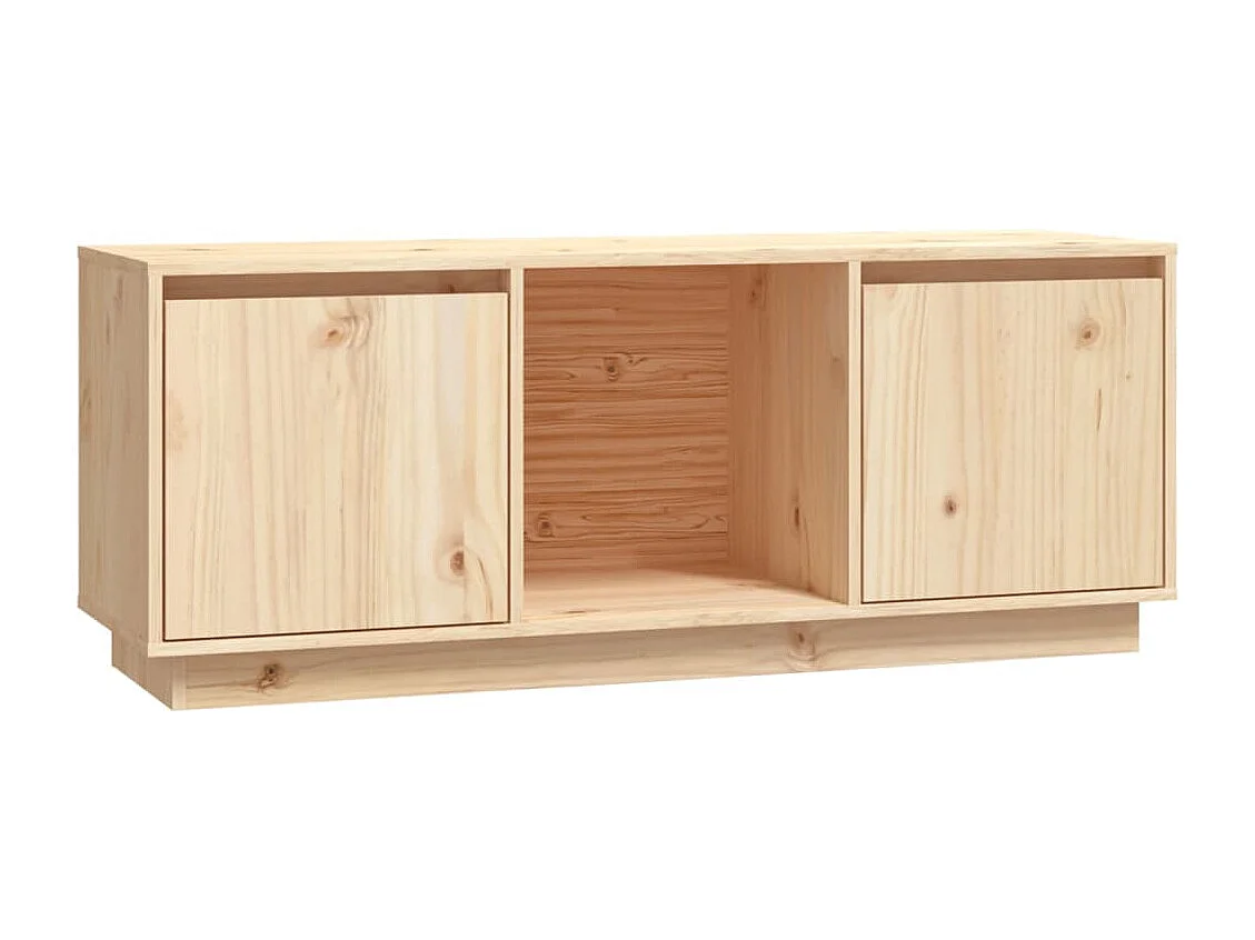 Eldir Tv-meubel 110,5x35x44 cm massief grenenhout