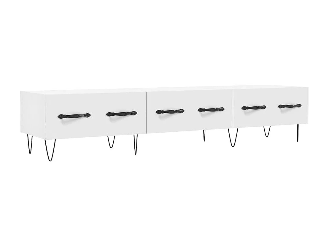 Eilve Tv-meubel 150x36x30 cm bewerkt hout wit