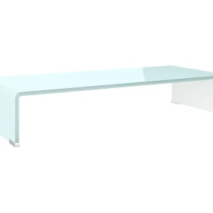 Fall River  Tv-meubel/monitorverhoger 70x30x13 cm glas groen
