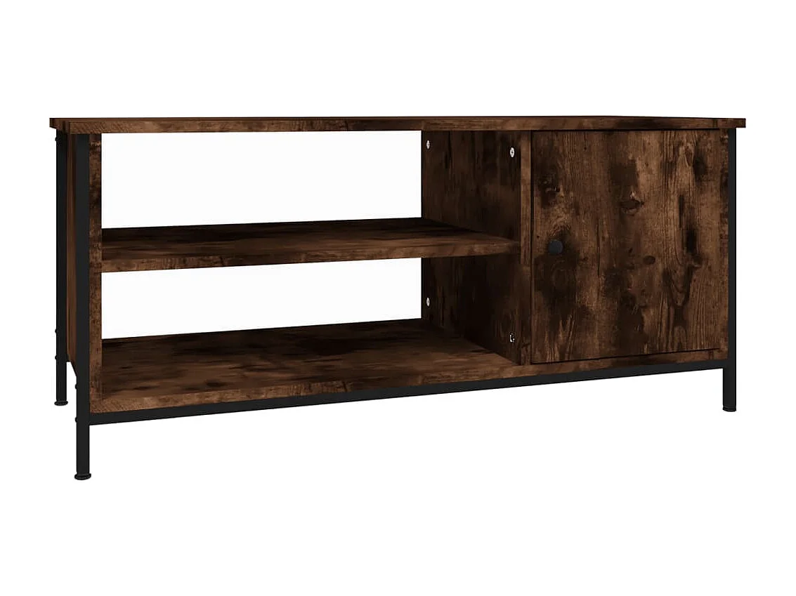 Einar Tv-meubel 100x40x45 cm bewerkt hout gerookt eikenkleurig