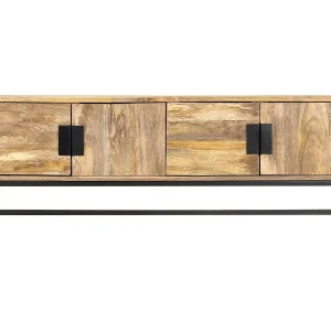 Ellezelles Tv-meubel 140x30x50 cm massief mangohout Ellezelles Tv-meubel 140x30x50 cm massief mangohout