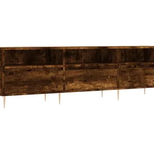 Galax Tv-meubel 150x30x44,5 cm bewerkt hout gerookt eikenkleurig Galax Tv-meubel 150x30x44,5 cm bewerkt hout gerookt eikenkleurig