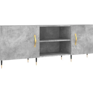 Fouzia Tv-meubel 150x30x50 cm bewerkt hout betongrijs Fouzia Tv-meubel 150x30x50 cm bewerkt hout betongrijs