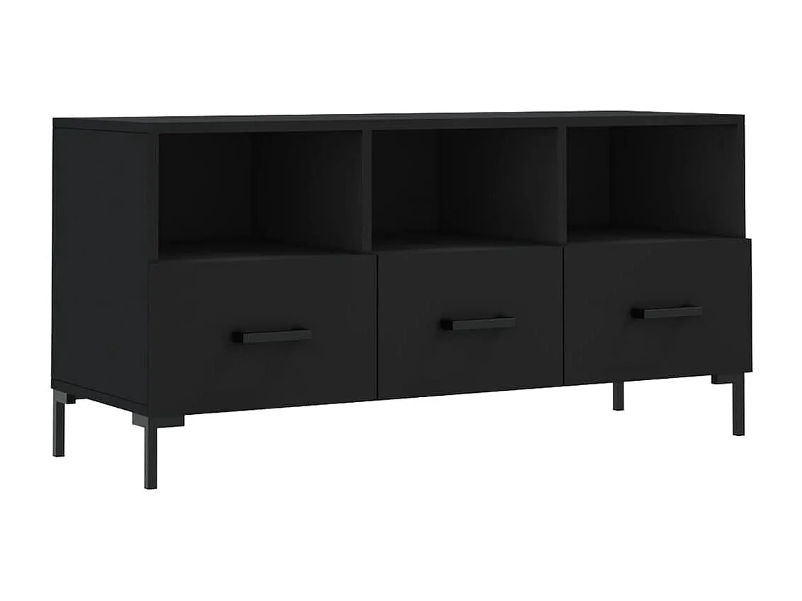Évreux Tv-meubel 102x36x50 cm bewerkt hout zwart