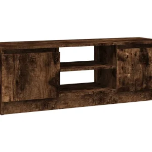 Eugene  Tv-meubel met deur 102x30x36 cm gerookt eikenkleurig