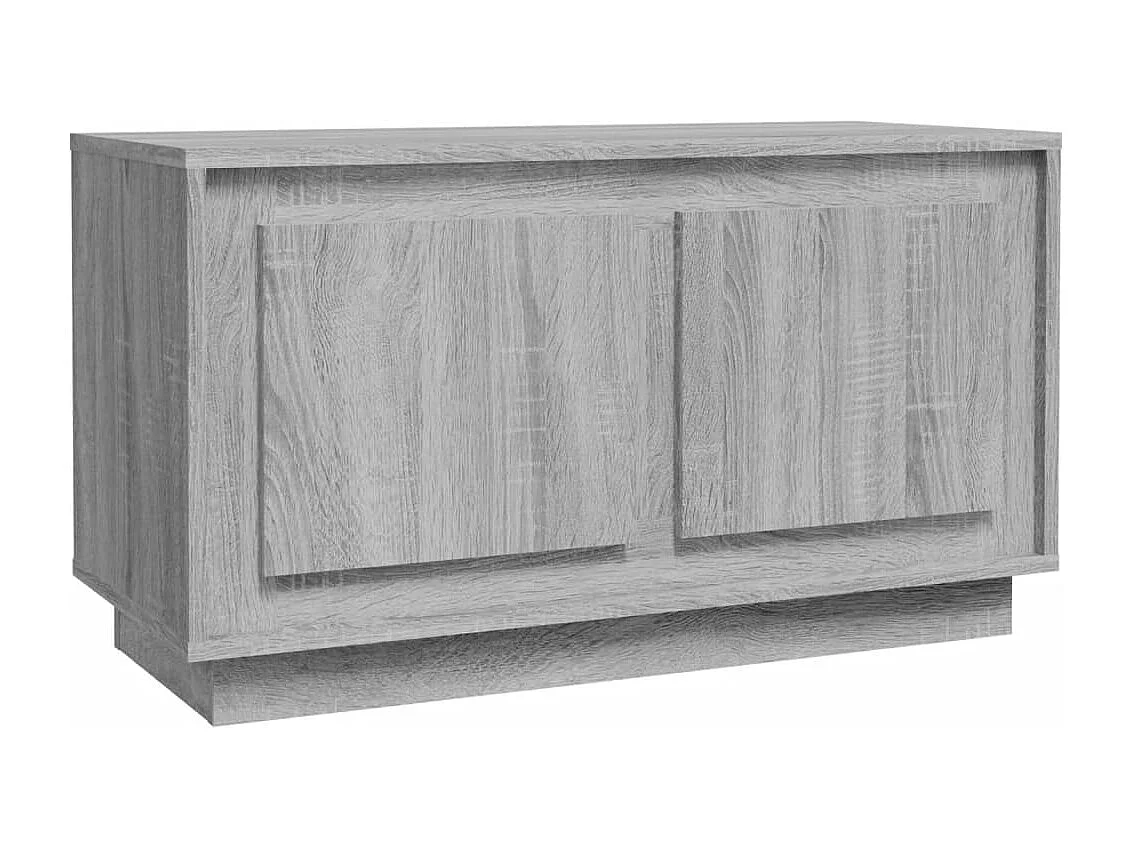 Elendra Tv-meubel 80x35x45 cm bewerkt hout grijs sonoma eikenkleurig