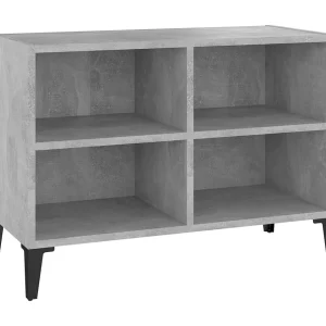 Eadestown  Tv-meubel met metalen poten 69,5x30x50 cm betongrijs