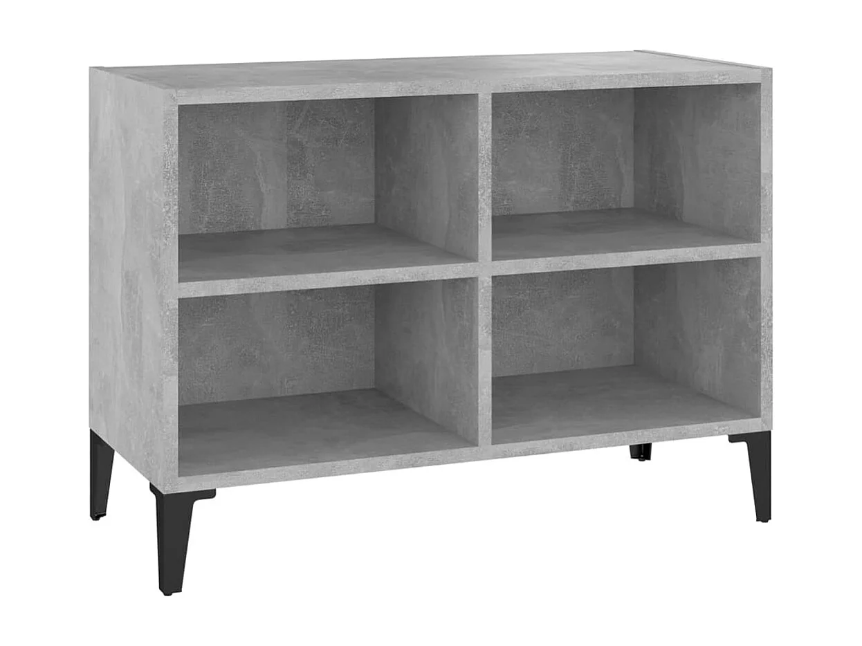 Eadestown Tv-meubel met metalen poten 69,5x30x50 cm betongrijs