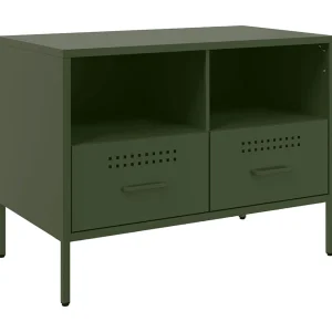 Dundrum Tv-meubel 68x39x50,5 cm staal olijfgroen Dundrum Tv-meubel 68x39x50,5 cm staal olijfgroen