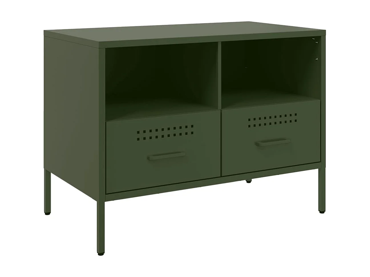 Dundrum Tv-meubel 68x39x50,5 cm staal olijfgroen