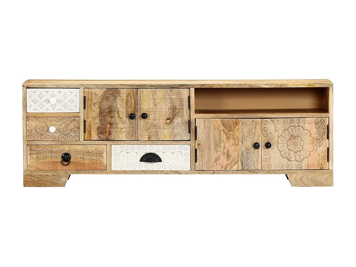 Garden Furniture - Tv-meubel 120x30x40 cm massief mangohout