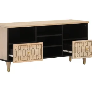 Garden Furniture – Tv-meubel 100x33x46 cm massief mangohout Garden Furniture – Tv-meubel 100x33x46 cm massief mangohout