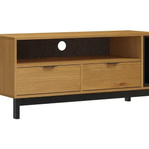 Garden Furniture –  TV-meubel FLAM 110x40x50 cm massief grenenhout