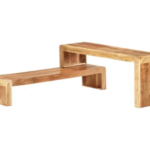 Garden Furniture – 2-delig Tv-meubel massief acaciahout Garden Furniture – 2-delig Tv-meubel massief acaciahout