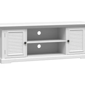 Garden Furniture –  Tv-meubel 110x30x41 cm bewerkt hout wit