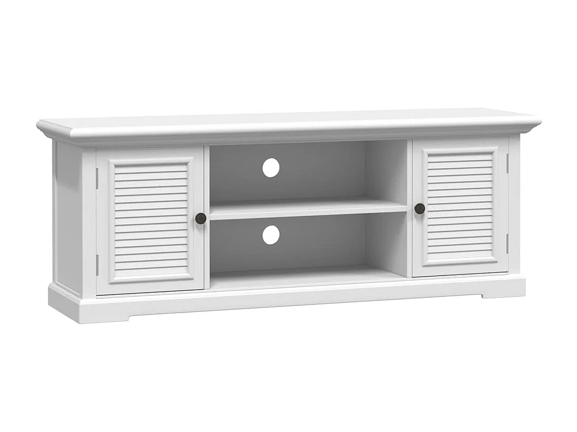 Garden Furniture - Tv-meubel 110x30x41 cm bewerkt hout wit