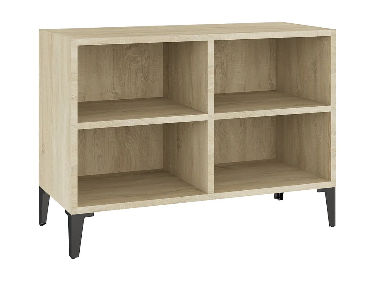 Eadestown Tv-meubel met metalen poten 69,5x30x50 cm sonoma eikenkleurig