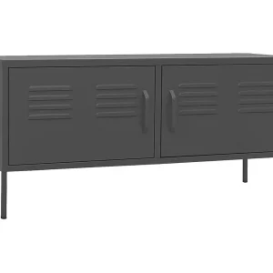 Drøbak  Tv-meubel 105x35x50 cm staal antracietkleurig