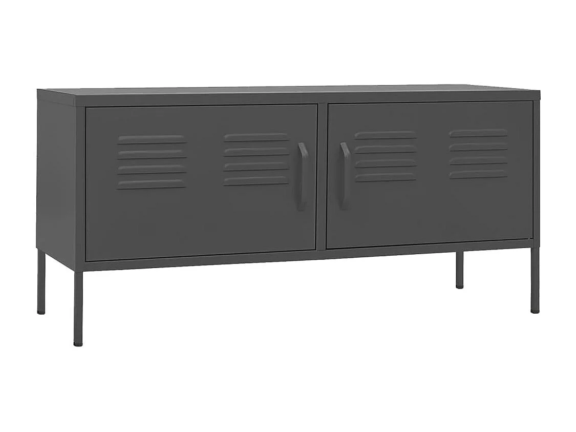 Drøbak Tv-meubel 105x35x50 cm staal antracietkleurig