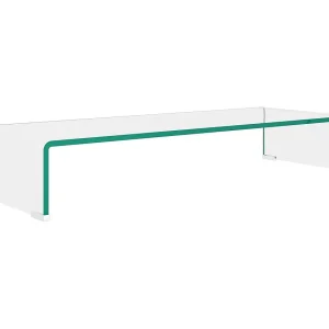 Fall River Tv-meubel/monitorverhoger transparant 80x30x13 cm glas Fall River Tv-meubel/monitorverhoger transparant 80x30x13 cm glas