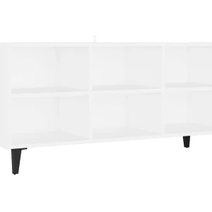 Eadestown  Tv-meubel met metalen poten 103,5x30x50 cm wit