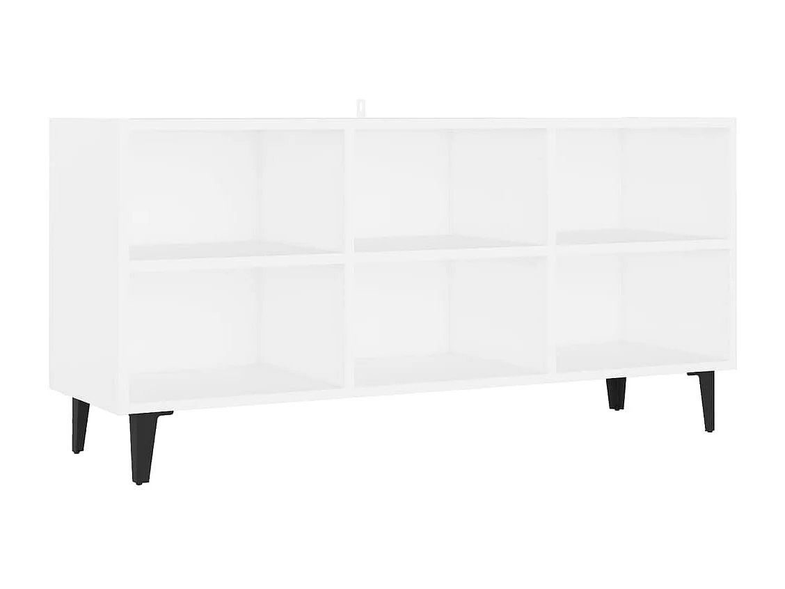 Eadestown Tv-meubel met metalen poten 103,5x30x50 cm wit