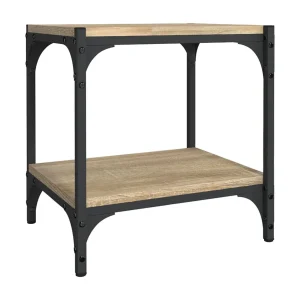 Foster City Tv-meubel 40x33x41 cm bewerkt hout en staal sonoma eikenkleurig Foster City Tv-meubel 40x33x41 cm bewerkt hout en staal sonoma eikenkleurig