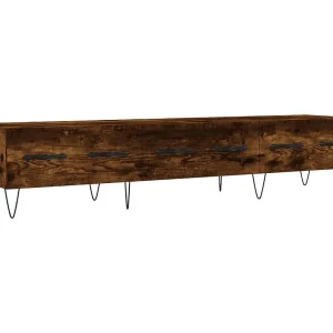 Eilve Tv-meubel 150x36x30 cm bewerkt hout gerookt eikenkleurig Eilve Tv-meubel 150x36x30 cm bewerkt hout gerookt eikenkleurig