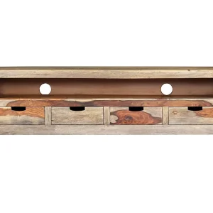 Garden Furniture – TV-meubel 130x30x40 cm massief acaciahout Garden Furniture – TV-meubel 130x30x40 cm massief acaciahout