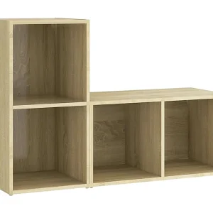 Garden Furniture – Tv-meubelen 2 st 72x35x36,5 cm bewerkt hout sonoma eikenkleurig Garden Furniture – Tv-meubelen 2 st 72x35x36,5 cm bewerkt hout sonoma eikenkleurig