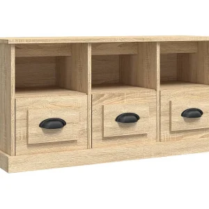 Galynra Tv-meubel 100x35x50 cm bewerkt hout sonoma eikenkleurig Galynra Tv-meubel 100x35x50 cm bewerkt hout sonoma eikenkleurig