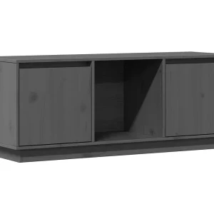 Eldir Tv-meubel 110,5x35x44 cm massief grenenhout grijs Eldir Tv-meubel 110,5x35x44 cm massief grenenhout grijs
