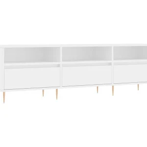 Galax Tv-meubel 150x30x44,5 cm bewerkt hout hoogglans wit Galax Tv-meubel 150x30x44,5 cm bewerkt hout hoogglans wit
