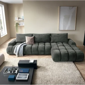 Emporius Valerio Hoekbank met bedlade – Slaapbank 340 cm , rechts – donkergrijs (Ditra New 14) Emporius Valerio Hoekbank met bedlade – Slaapbank 340 cm , rechts – donkergrijs (Ditra New 14)