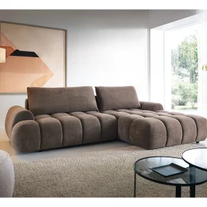 Emporius Valerio Hoekbank 280 cm – Slaapbank met bedlade, rechts – fluweel bruin (Gobi 6) Emporius Valerio Hoekbank 280 cm – Slaapbank met bedlade, rechts – fluweel bruin (Gobi 6)