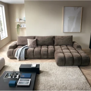 Emporius Valerio Hoekbank met bedlade – Slaapbank 340 cm , rechts – bruin (Ditra New 29) Emporius Valerio Hoekbank met bedlade – Slaapbank 340 cm , rechts – bruin (Ditra New 29)