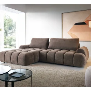 Emporius Valerio Hoekbank 280 cm – Slaapbank met bedlade, links – fluweel bruin (Gobi 6) Emporius Valerio Hoekbank 280 cm – Slaapbank met bedlade, links – fluweel bruin (Gobi 6)