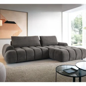 Emporius Valerio Hoekbank 280 cm – Slaapbank met bedlade, rechts – fluweel donkergrijs (Gobi 17) Emporius Valerio Hoekbank 280 cm – Slaapbank met bedlade, rechts – fluweel donkergrijs (Gobi 17)