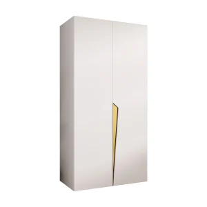 Draaideurkast Piano 1 100 / 202 / 52 (Wit + Goud) Draaideurkast Piano 1 100 / 202 / 52 (Wit + Goud)